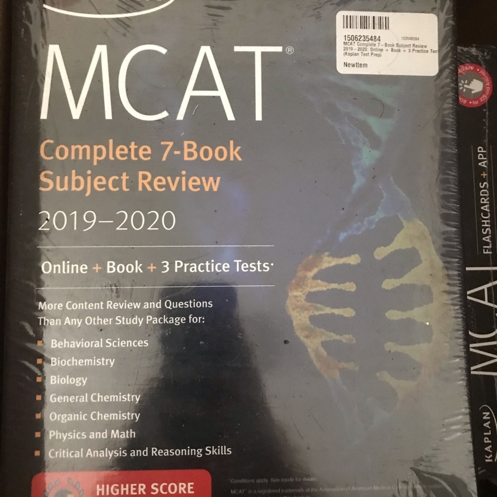 Kaplan brand new never opened 2019-2020 MCAT